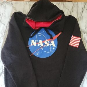 Gently Used - NASA Akademiks XL -  Black & Red Hoodie